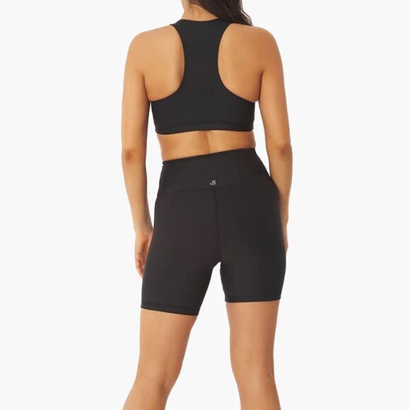 WeWoreWhat Lace Up Biker Short Solid Black Size Small NWT - Picture 3 of 10